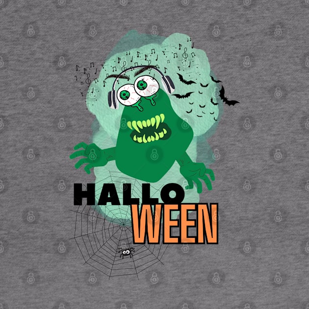 Green Halloween Monster by Studio468